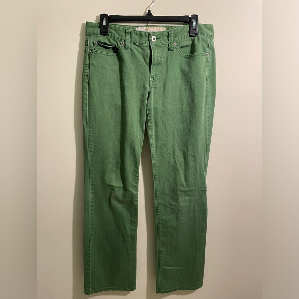 LOFT Sage Green Bootcut Jeans